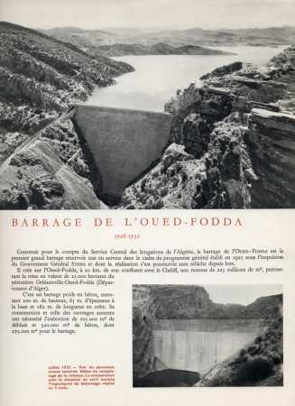 le Barrage d'OUED-FODDA / LAMARTINE