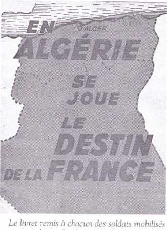 En ALGERIE 
se joue le DESTIN de la FRANCE