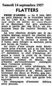 FLATTERS - 14 Septembre 1957