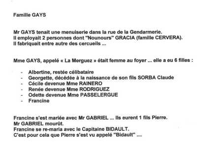 Famille GAYS