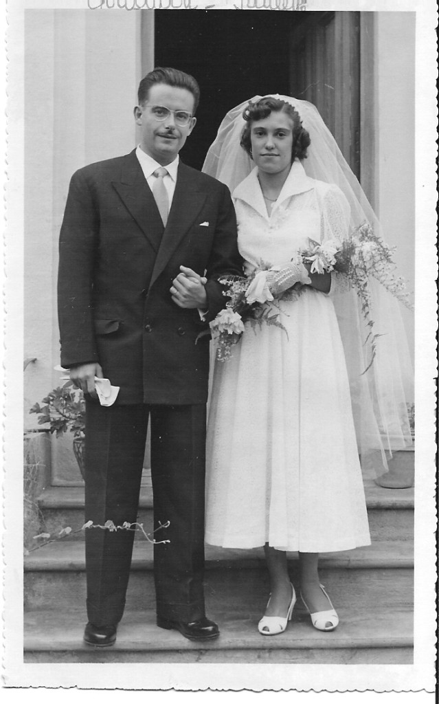 1954 - Mariage de 
Christian LLINARES 
et Paulette MAGRO