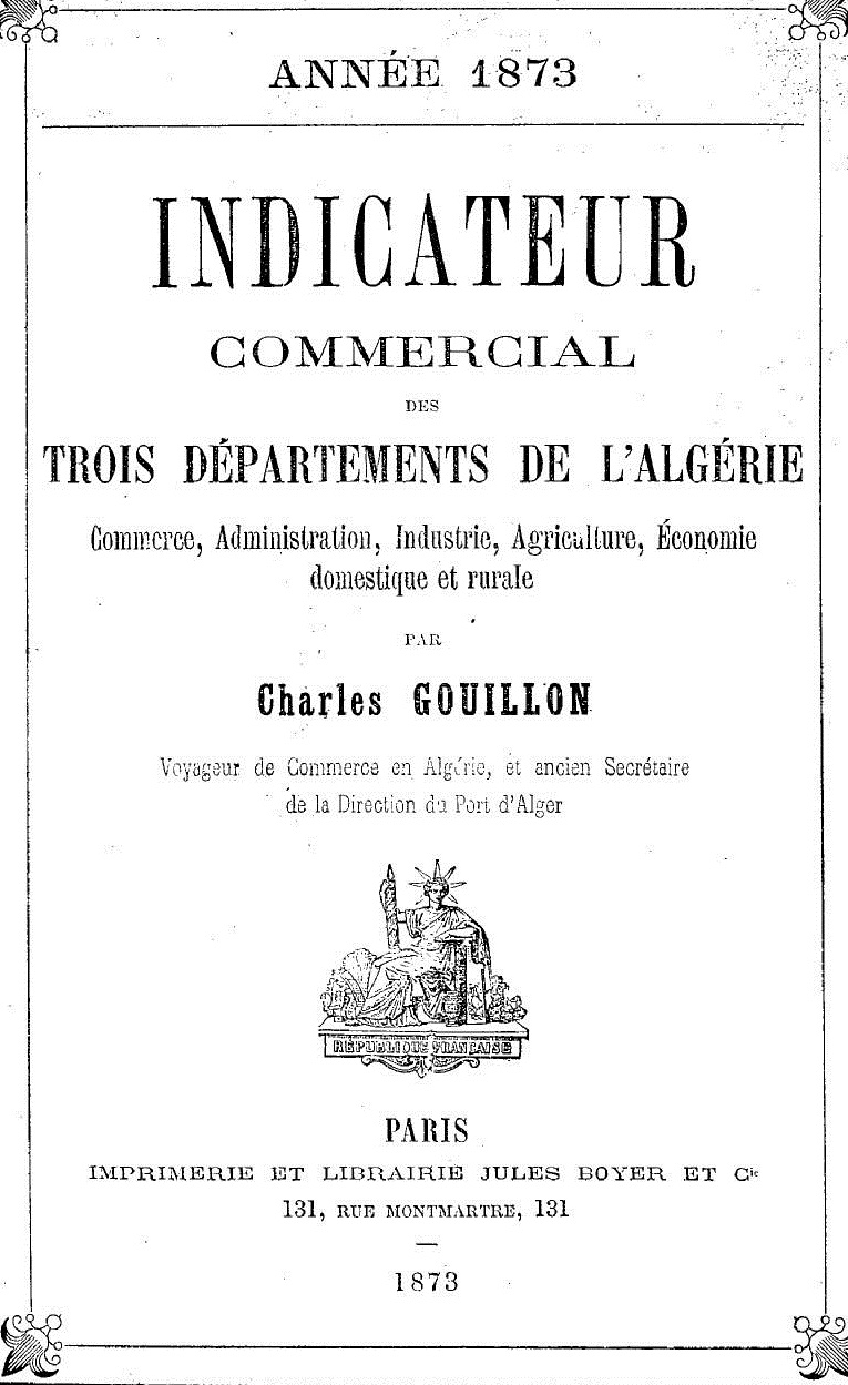 Indicateur Gouillon 1873