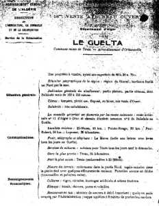 Acte de vente de la Ferme du Guelta