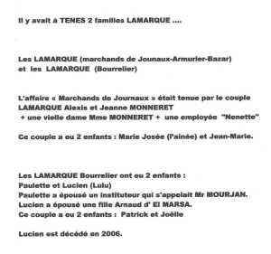 Les Familles LAMARQUE