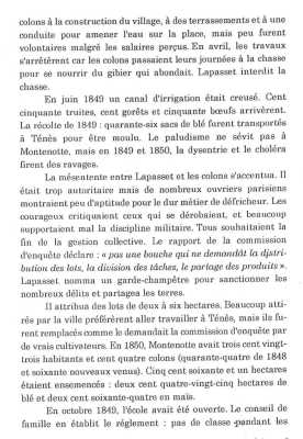 "en 1849 et 1850 la dysenterie
fit des ravages ..."
... en 1850 Montenotte avait
300 habitants ..."