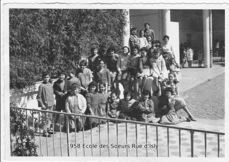 1958 - Ecole des Soeurs rue d'Isly