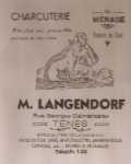 Affiche de la Charcuterie
LANGENDORF