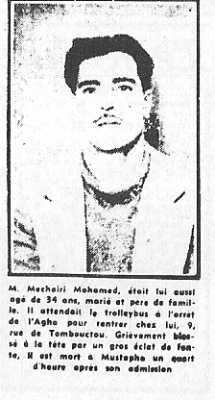 ALGER
3 Juin 1957
----
MECHERI Mohamed
34 ans