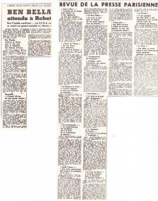 21 Mars 1962
----
Revue de la Presse suite
aux accords d'EVIAN