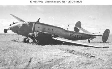 10 Mars 1955 - Accident d'un LEO 455