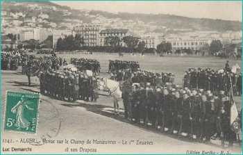 ALGER - Le Champ de Maneuvre - Revue du 1er Zouaves