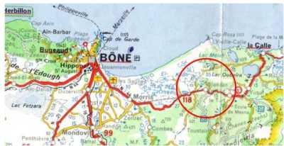 Carte Michelin
BLANDAN entre BONE et LA CALLE