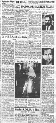 BLIDA
le 25 Janvier 1960