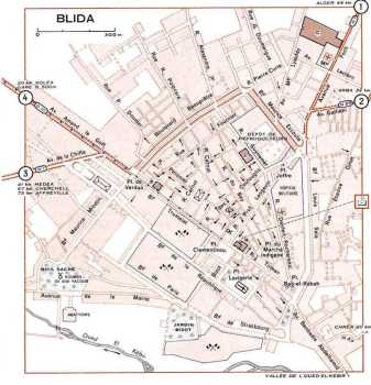 BLIDA - Plan de 1956