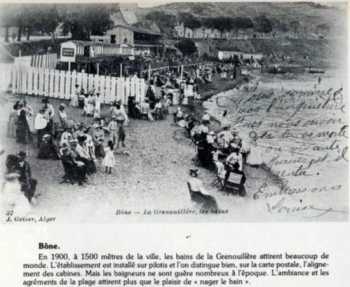 BONE en 1900 - La Plage