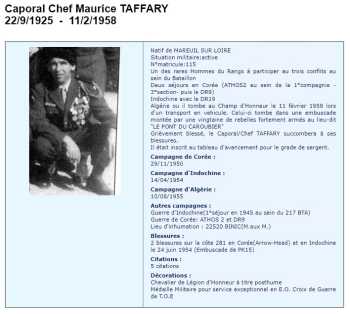 Caporal-Chef TAFFARY