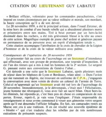 Lieutenant Guy LABATUT
20 Novembre 1959
In MEMORIAM