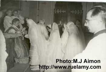 Blida, une communion en 1954.