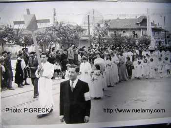 Blida, une procession religieuse.