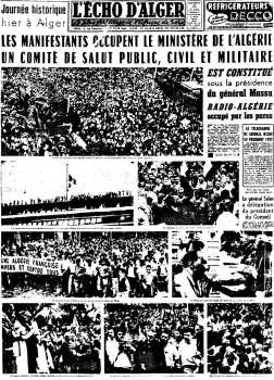 13 mai 58
L'Echo d'ALGER