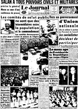 15 mai 58
Le Journal d'ALGER