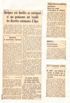 14 juillet 1961
Les Chaises vides d'ORAN