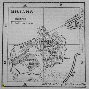 MILIANA - Plan de la Ville