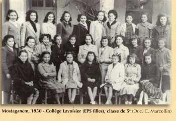 MOSTAGANEL - 1950 - Ecole LAVOISIER