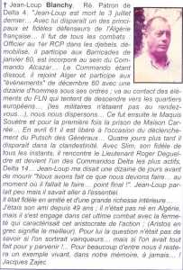 Lieutenant
 Jean-Loup BIANCHY
