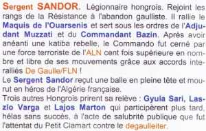 Sergent  SANDOR 