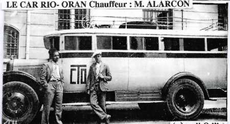 ORAN - Le Car pour RIO SALADO 
et son chauffeur Mr ALARCON