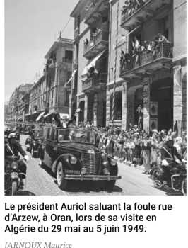 ORAN - Rue d ARZEW - 5 Juin 1949