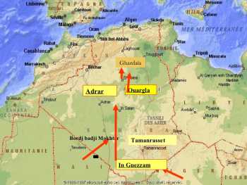 Situation d'OUARGLA