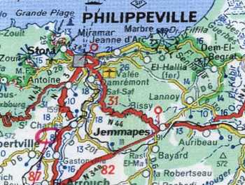 PHILIPPEVILLE  -JEMMAPES - EL ARROUCH - EL HALLIA