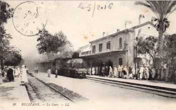 RELIZANE - 1916 - La Gare