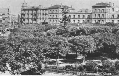 ORAN - Le Square GARBE et la Gendarmerie