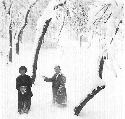 MILIANA en 1954 sous la neige