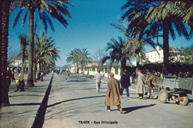 TAHER - La Rue Principale en 1960