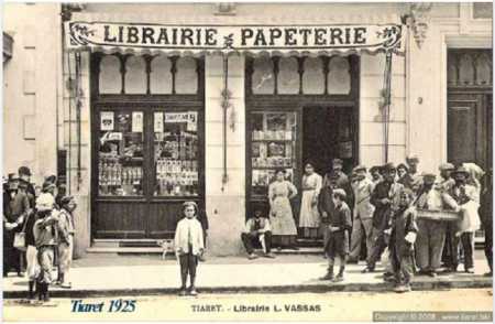 TIARET 1925 - Librairie VASSAS