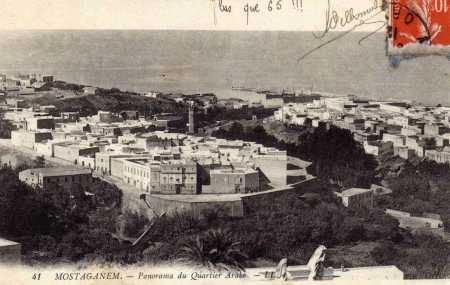 MOSTAGANEM - 
Vue du Quartier Arabe