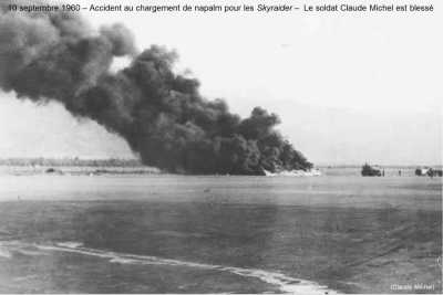 10 Septembre 1960 - Accident au Chargement de Napalm