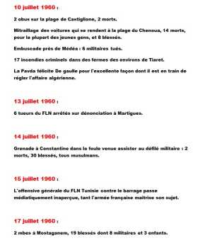 10 au 17 Juillet 1960