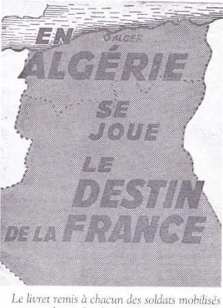 En ALGERIE 
se joue le DESTIN de la FRANCE