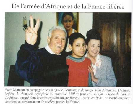 Alain MIMOUN et sa famille