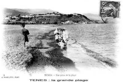 La plage en 1910
