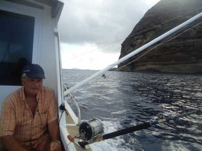 Philippe BANON
devant le "Trou de Madame"
au Coin de Mire