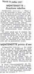 MONTENOTTE - 16 Juillet 1957