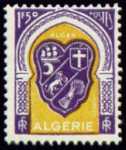 Timbre avec le blason d'ALGER