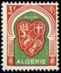 Timbre avec le blason d'ALGER