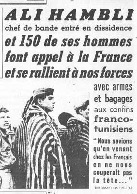 21 Mars 1959
----
Ralliement d'Ali HAMBLI
et 150 hommes